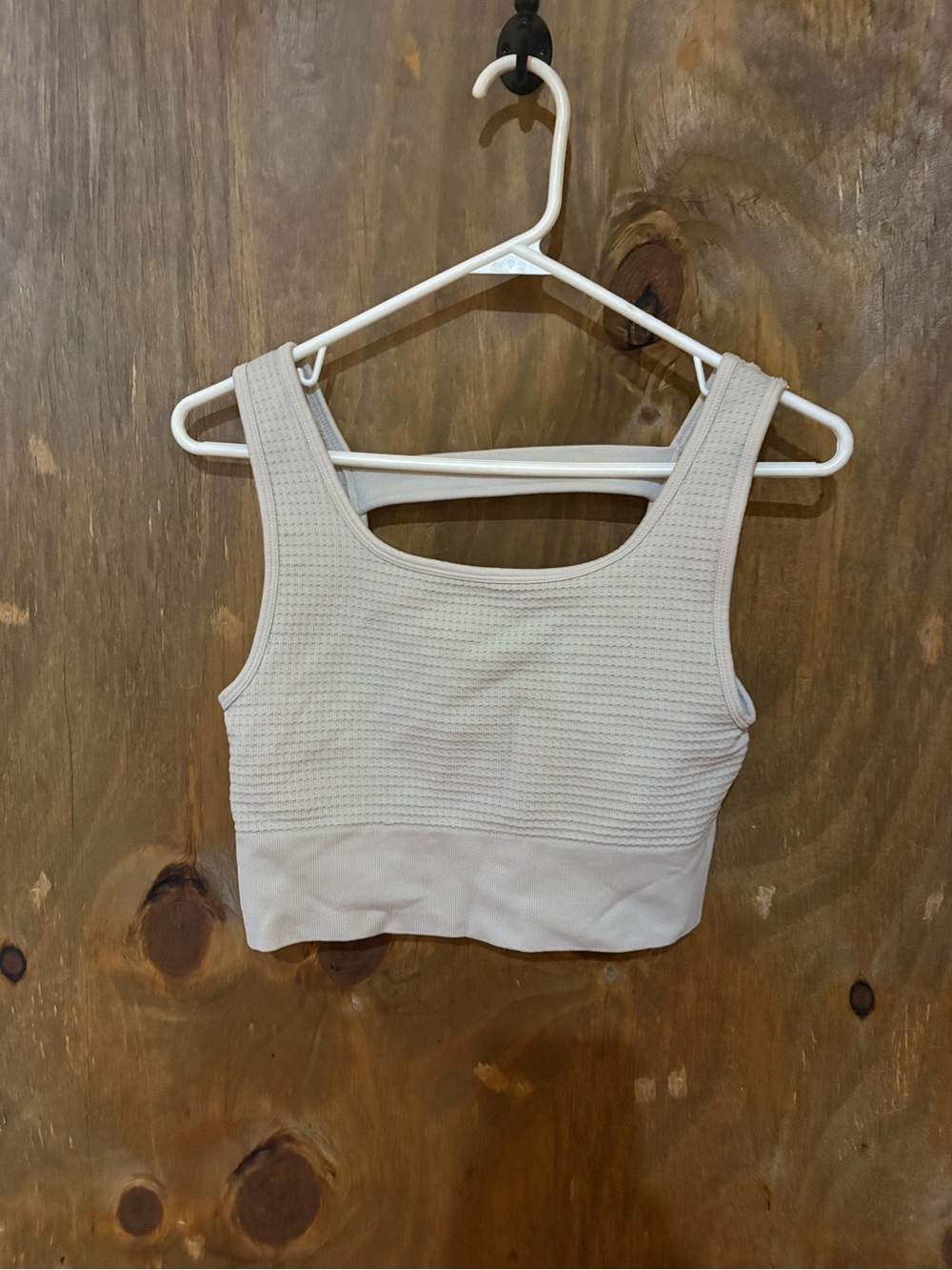 Yogalicious Bundle: Two Activewear Tops/Bras! One Cream and One Dark Brown